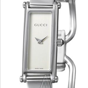 Gucci Swiss made - stainless steel- silver watch- excellent preowned condition